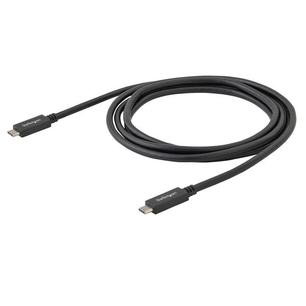 StarTech.com USB-C kabel met Power Delivery (3A) - M/M - 2 m - USB 3.0 (5Gbps) - USB-IF gecertificeerd (USB315CC2M)