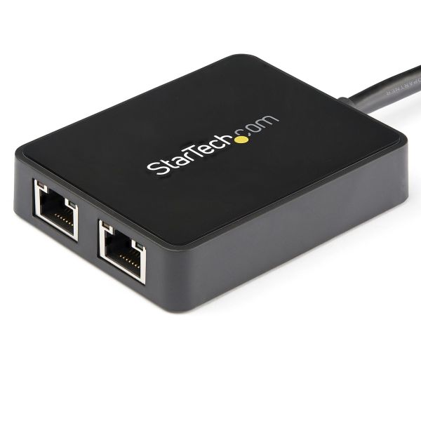 StarTech.com USB 3.0 naar Dual Port Gigabit Ethernet Adapter, USB 3.0 Netwerkadapter NIC met USB Poort, USB naar 2x RJ45 LAN GbE Adapter, USB Passthrough (USB32000SPT) StarTech.com USB 3.0 naar Dual Port Gigabit Ethernet Adapter, USB 3.0 Netwerkadapter NIC met USB Poort, USB naar 2x RJ45 LAN GbE Adapter, USB Passthrough