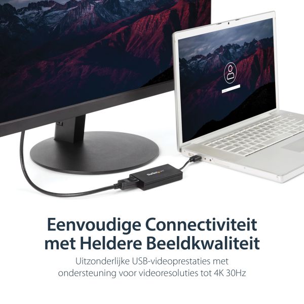StarTech.com USB 3.0 naar 4K DisplayPort externe Multi-Monitor grafische videoadapter – DisplayLink gecertificeerd – Ultra HD 4K (USB32DP4K)