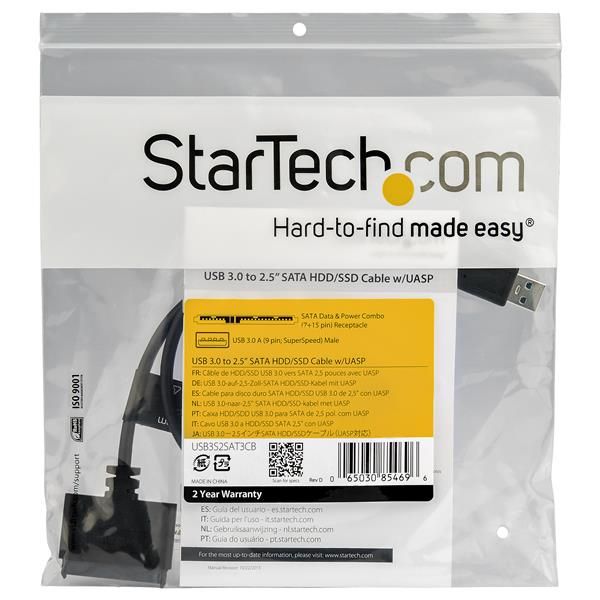 StarTech.com SATA naar USB kabel met UASP (USB3S2SAT3CB)