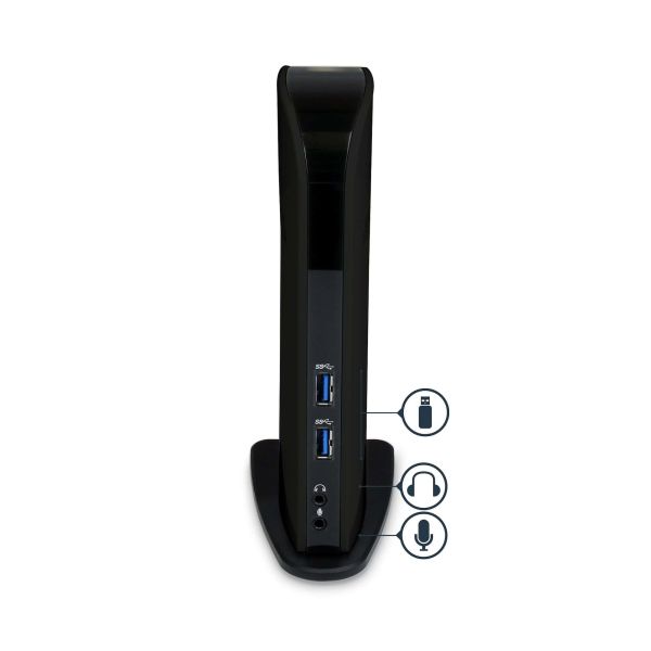 StarTech.com Dual Monitor USB 3.0 Laptop Docking Station met HDMI & DVI/VGA, 6x USB-A Hub, GbE, Audio, Universeel Type-A Dock, Windows/macOS/ChromeOS (USB3SDOCKHD)