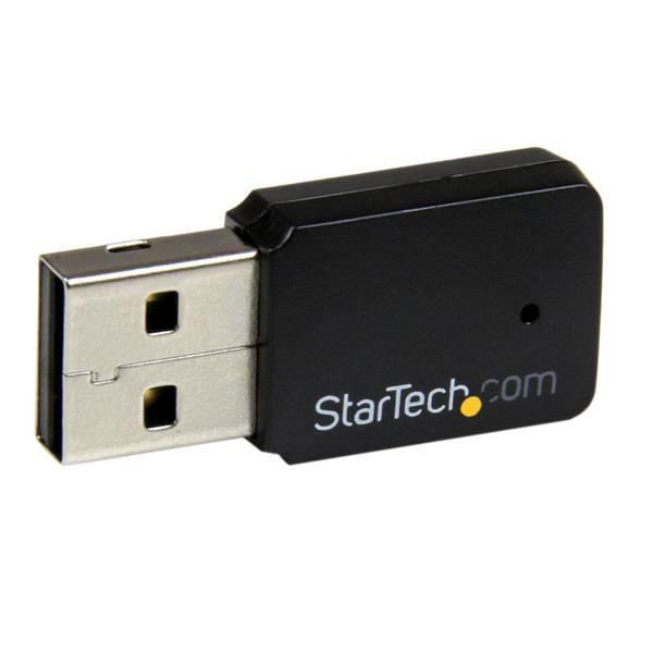 StarTech.com USB 2.0 AC600 mini-dubbelband draadloze-AC netwerkadapter 1T1R 802.11ac wifi-adapter (USB433WACDB) StarTech.com USB 2.0 AC600 mini-dubbelband draadloze-AC netwerkadapter 1T1R 802.11ac wifi-adapter