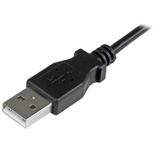 StarTech.com Micro-USB Oplaad en sync kabel M/M rechtsgehoekte Micro-USB 24 AWG 0.5 m (USBAUB50CMRA)