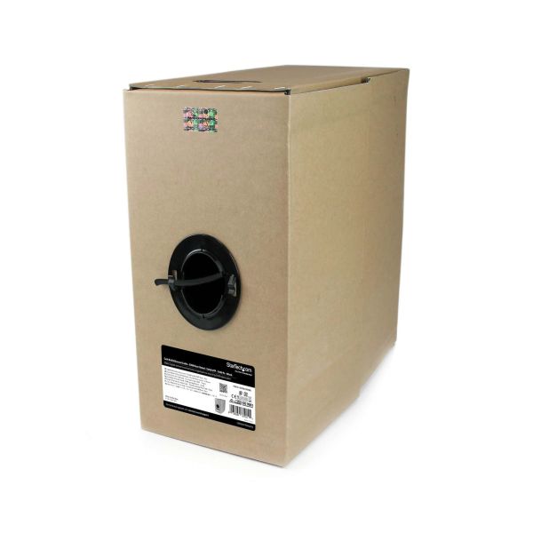 StarTech.com Cat6 netwerkkabel - 304,8 m ethernetkabel - solide - CMR-geclassificeerd - zwart (WIR6CMRBK) StarTech.com Cat6 netwerkkabel - 304,8 m ethernetkabel - solide - CMR-geclassificeerd - zwart (WIR6CMRBK)