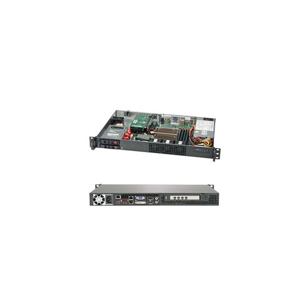 Supermicro SuperServer 1019C-HTN2 LGA 1151 (Socket H4) Rack (1U) Zwart (CSE-510FT-203B)