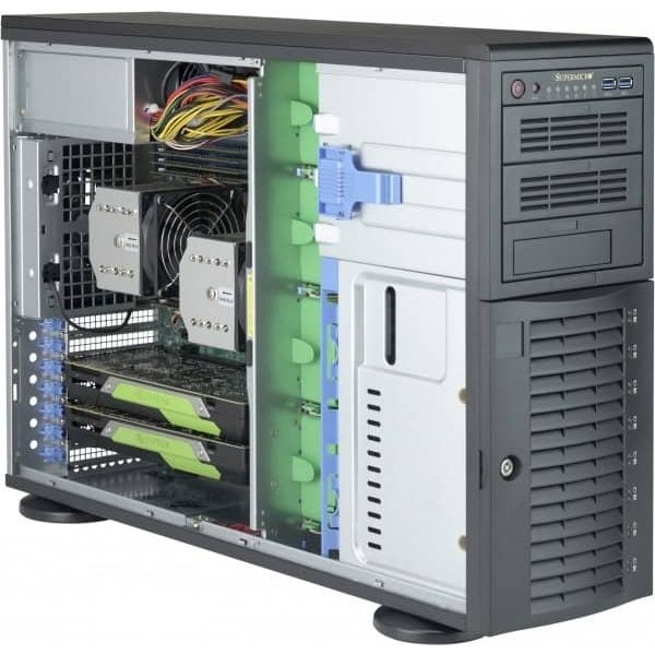 Supermicro CSE-743AC-1K26B-SQ computerbehuizing Full Tower Zwart 1200 W (CSE-743AC-1K26B-SQ)