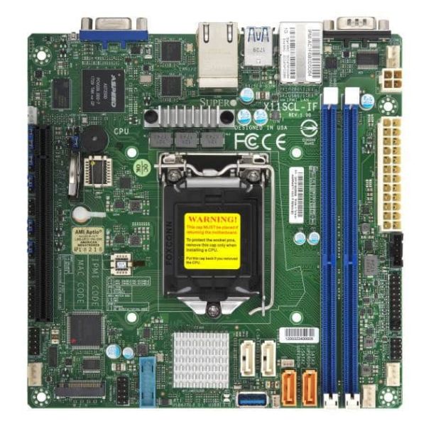 Supermicro X11SCL-IF Intel C242 LGA 1151 (Socket H4) mini ITX (MBD-X11SCL-IF-O) Supermicro X11SCL-IF Intel C242 LGA 1151 (Socket H4) mini ITX (MBD-X11SCL-IF-O)