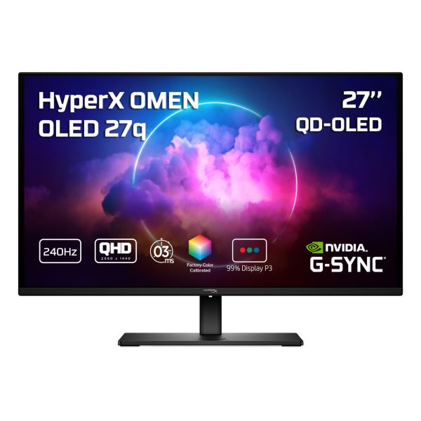 HP HyperX OMEN OLED 27 inch QHD 240 Hz Gaming Monitor - OMEN OLED 27q (CH0R2E9#ABB)