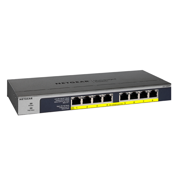 Netgear GS108PP 8-Port Gigabit PoE+ Switch (GS108PP)