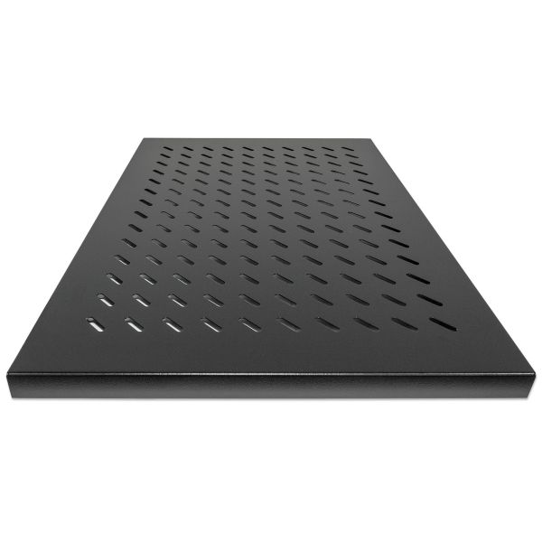 Intellinet 19" vaste plank, 1U, diepte 800 mm, zwaar uitgevoerd, max. 100 kg, zwart, 3 jaar garantie (712583)