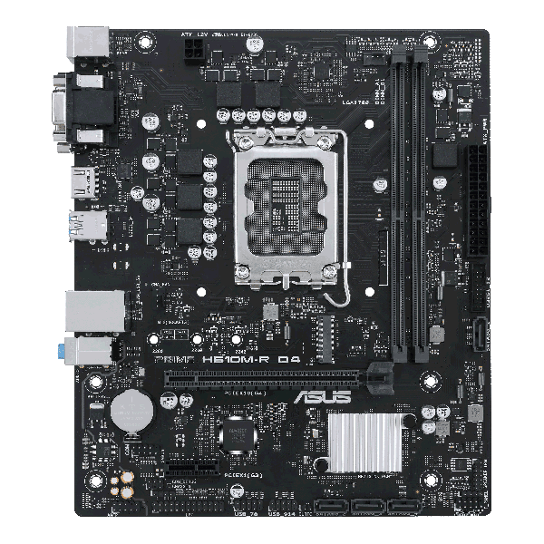 ASUS PRIME H610M-R D4 Micro-ATX Motherboard (PRIMEH610M-RD4-SI)