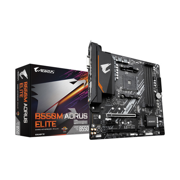 Gigabyte B550M AORUS ELITE Micro-ATX Motherboard (B550MAORUSELITE1.3)