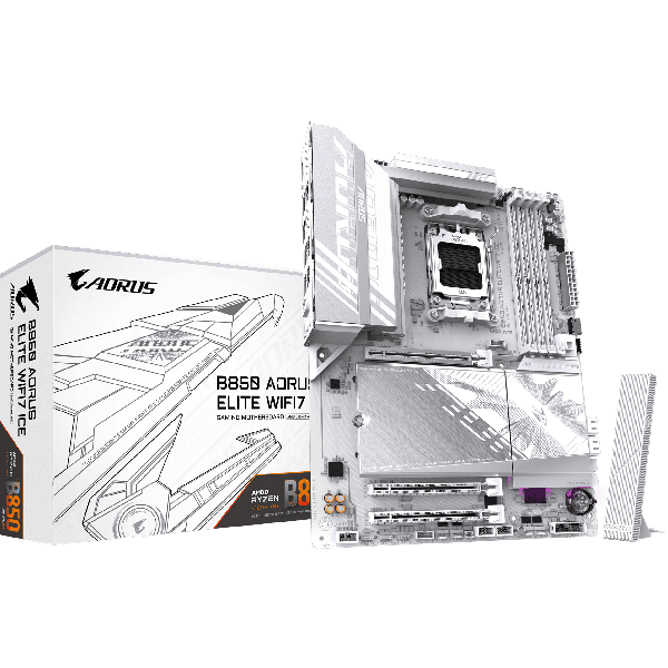 GIGABYTE Motherboard AMD B850 SAM5 ATX DDR5 Memory 4 Memory Slots B850AELITEWF71.1 (B850 A ELITE WF7 1.1)