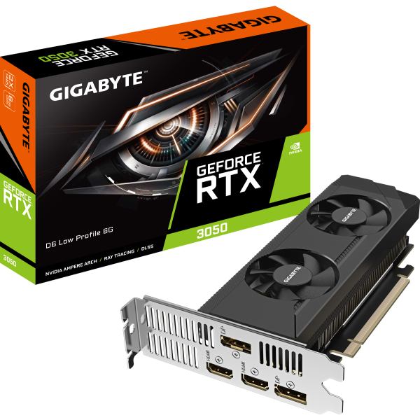 GIGABYTE Graphics Card NVIDIA GeForce RTX 3050 1470 MHz 6 GB GDDR6 96-bit PCI Express 4.0 Active (GV-N3050D6-6GL)