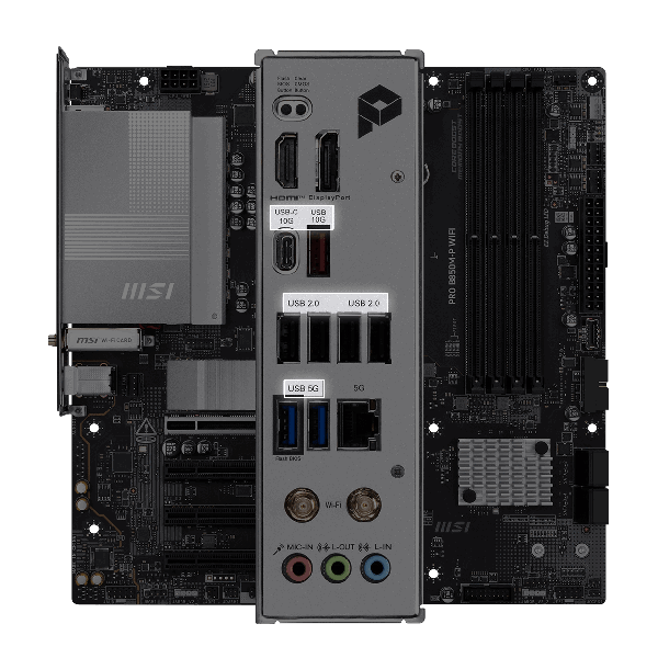 MSI Motherboard AMD B850 SAM5 Micro-ATX DDR5 Memory 4 Memory Slots PROB850M-PWIFI (PRO B850M-P WIFI)