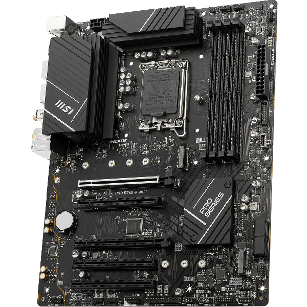 MSI Motherboard B760 Express A1700 DDR5 Memory 4 Memory Slots 5xPCI-Express 5.0 16x (PROB760-PII)