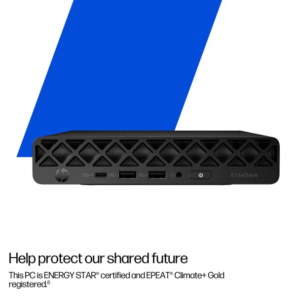 HP EliteDesk 8 Mini G1i AI Intel? Core Ultra 5 235T 16GB RAM 512GB SSD Windows 11 Pro Mini PC - Black - 998T0ET (998T0ET) HP EliteDesk 8 Mini G1i AI Intel? Core Ultra 5 235T 16GB RAM 512GB SSD Windows 11 Pro Mini PC - Black - 998T0ET (998T0ET)