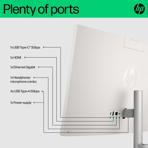 HP 24-cr0063na Intel? Core? i3-N300 8GB RAM 256GB SSD 23.8 Full HD Windows 11 Home All-in-One Desktop PC - White - BM5L7EA#ABU (BM5L7EA) HP 24-cr0063na Intel? Core? i3-N300 8GB RAM 256GB SSD 23.8 Full HD Windows 11 Home All-in-One Desktop PC - White - BM5L7EA#ABU