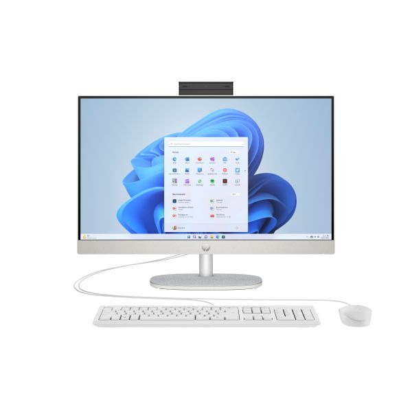 HP 24-cr0063na Intel? Core? i3-N300 8GB RAM 256GB SSD 23.8  Full HD Windows 11 Home All-in-One Desktop PC - White - BM5L7EA#ABU (BM5L7EA)