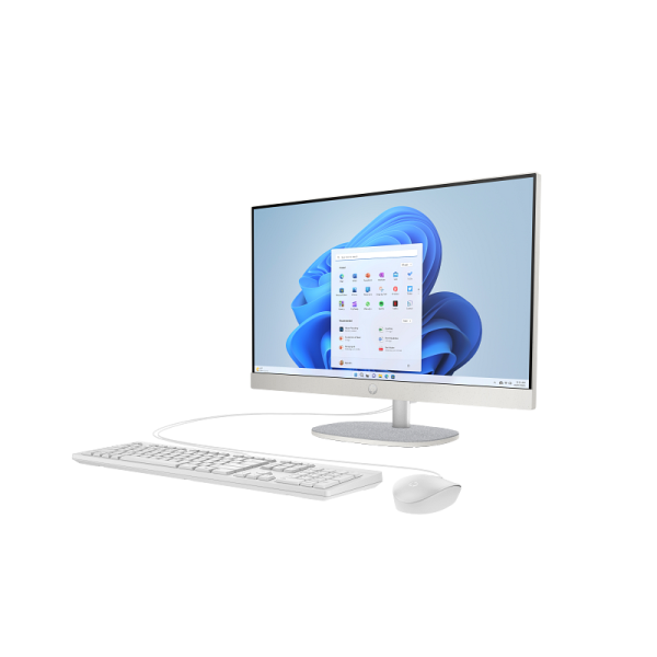 HP 24-cr0063na Intel? Core? i3-N300 8GB RAM 256GB SSD 23.8  Full HD Windows 11 Home All-in-One Desktop PC - White - BM5L7EA#ABU (BM5L7EA)