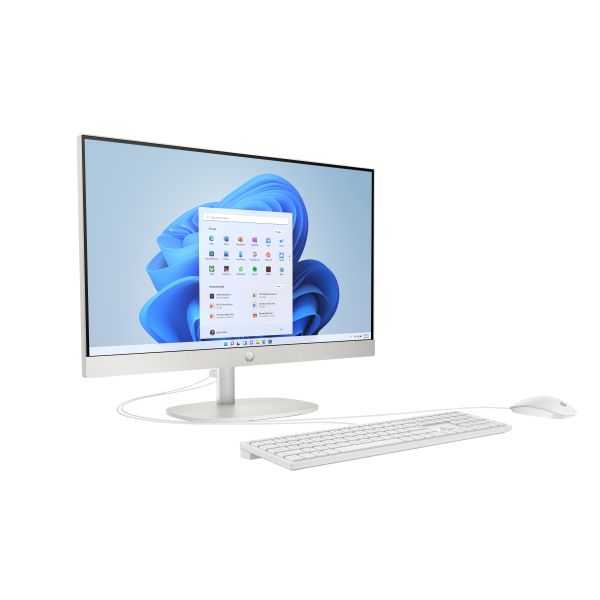 HP 24-cr0063na Intel? Core? i3-N300 8GB RAM 256GB SSD 23.8  Full HD Windows 11 Home All-in-One Desktop PC - White - BM5L7EA#ABU (BM5L7EA)