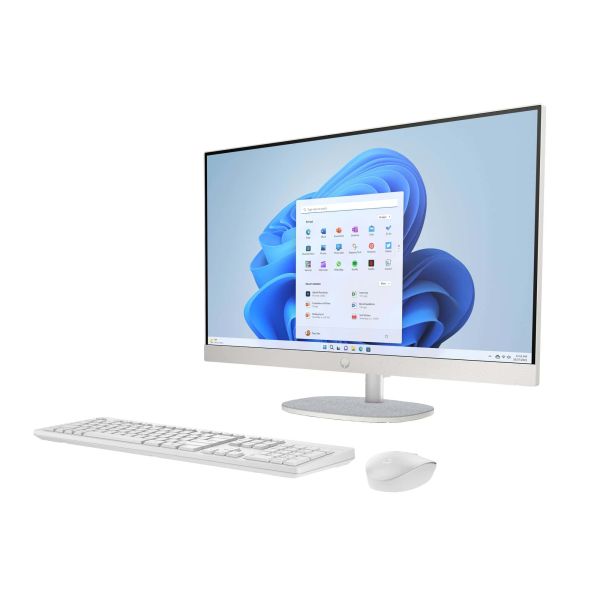 HP 27-cr0000na AMD Ryzen 7 7730U 16GB RAM 512GB SSD 27  Windows 11 Home All-in-One PC - White - BM5L9EA#ABU