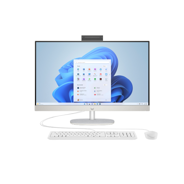 HP 27-cr0045na Intel Core i5-1335U 8GB RAM 512GB SSD 27  Windows 11 Home All-in-One PC - White - BM5M1EA#ABU (BM5M1EA)