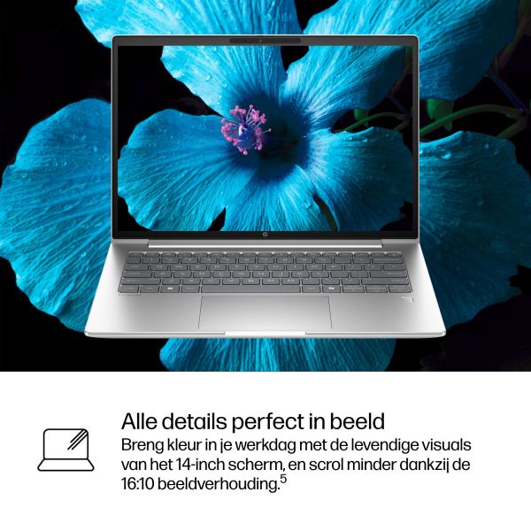 HP ProBook 4 G1iR 14 inch Notebook PC Wolf Pro Security Edition Intel Core 5 120U Laptop 35,6 cm (14") WUXGA 16 GB DDR5-SDRAM 512 GB SSD Wi-Fi 6E (802.11ax) Windows 11 Pro Zilver (D5CY8AT#ABH)