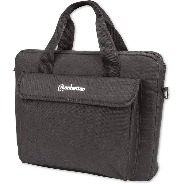 Intellinet Manhattan London Laptop Bag 12.5, Top Loader, Black, LOW COST, Accessories Pocket, Shoulder Strap (removable), Notebo (439862)