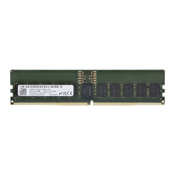 MICRON 32GB (1*32GB) 2RX8 PC5-44800B-R DDR5-5600MHZ RDIMM (MTC20F2085S1RC56BD1)