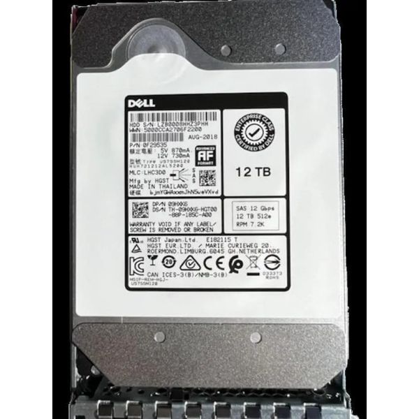 Dell Ultrastar 12TB 7.2K 3.5 SAS (0F29535-RFB)