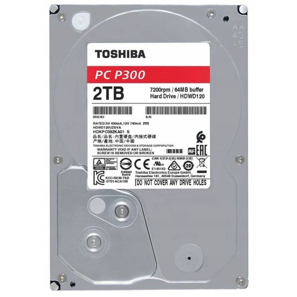 Dell 2TB 7.2K 3.5 SAS 12G Hard Drive (R000K-RFB)