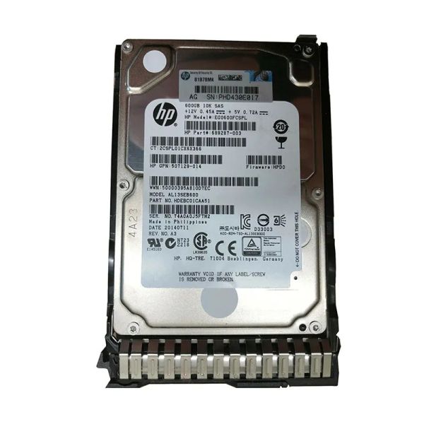 HP 600GB 10K SFF SAS Hard Drive (613922-001-RFB)