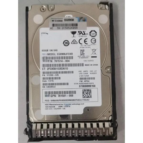 HP 900GB 6G 10K 2.5 SAS Enterprise Hard Drive (817058-001)