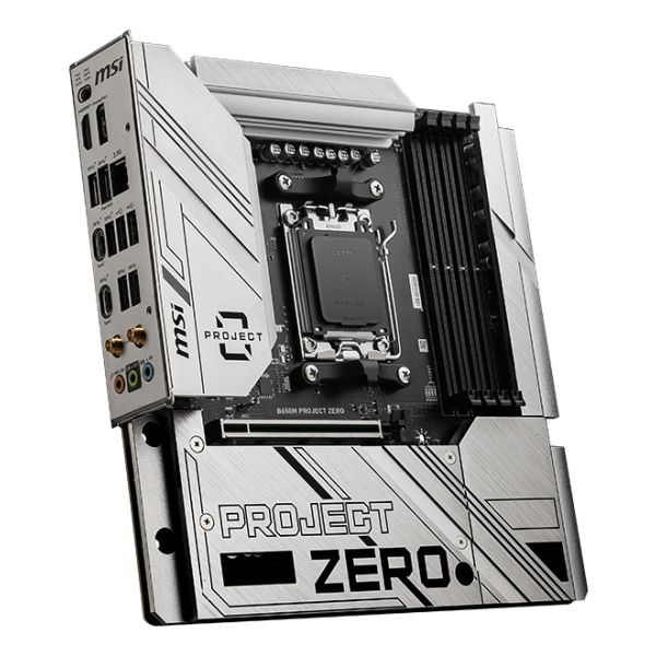 MSI B650M PROJECT ZERO moederbord AMD B650 Socket AM5 micro ATX (7E09-003R)