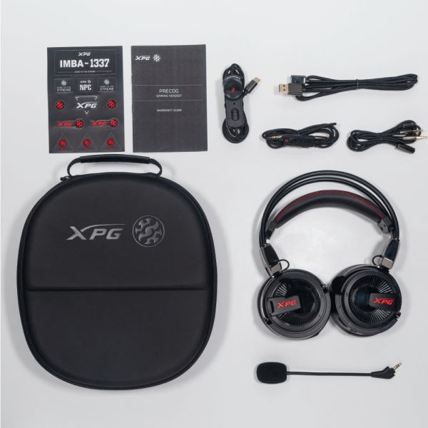 XPG PRECOG hoofdtelefoon/headset Bedraad Hoofdband Gamen USB Type-C Zwart (75260015)