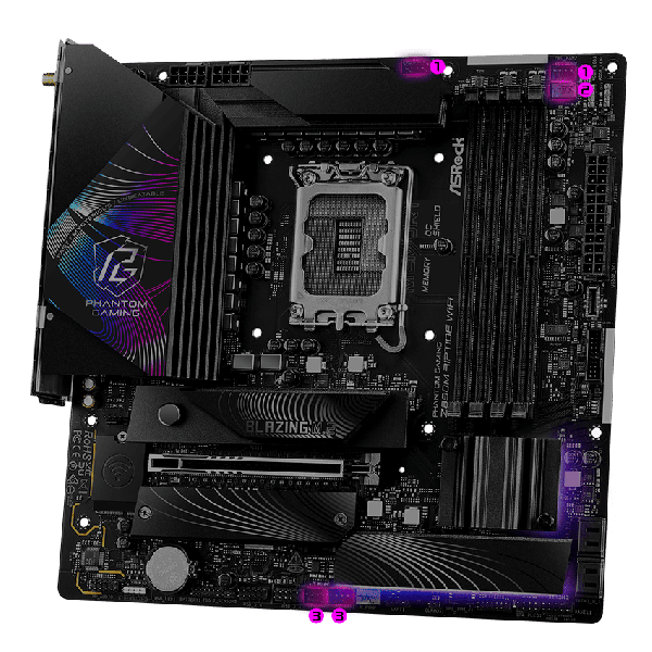 ASRock Phantom Gaming Z890M RIPTIDE WI (Z890M RIPTIDE WIFI)