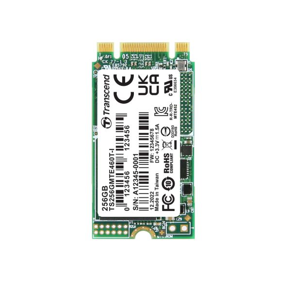 Transcend MTE460T-I 256GB M.2 NVMe SSD 2242 PCIe (TS256GMTE460T-I)