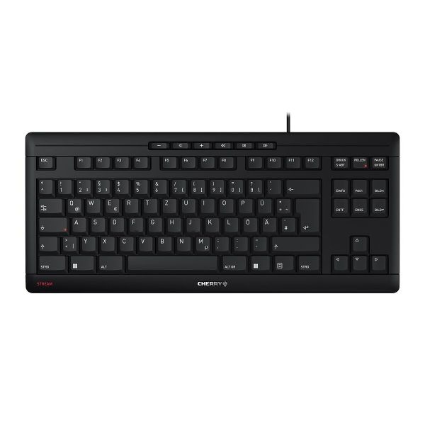 CHERRY TAS STREAM KEYBOARD TKL Corded CH-Layout grau (JK-8600CH-0) (JK-8600CH-0)