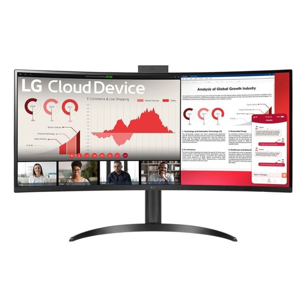 LG 34CR651W-BP All-in-One PC/workstation Intel® Pentium® Silver N6005 86,4 cm (34") 3440 x 1440 Pixels All-in-One thin client 8 GB DDR4-SDRAM 256 GB SSD Windows 10 IoT Enterprise LTSC Wi-Fi 6 (802.11ax) Zwart (34CR651W-BP)