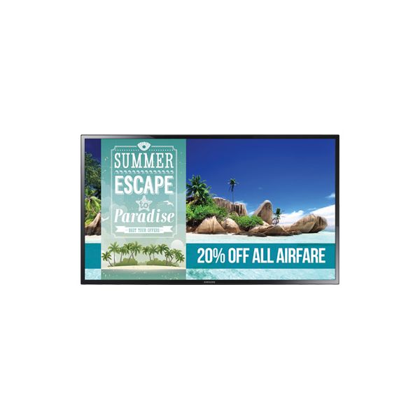 Samsung ED32C Digitale signage flatscreen 81,3 cm (32") LED 330 cd/m² WXGA Zwart (LH32EDCPLBC/EN)