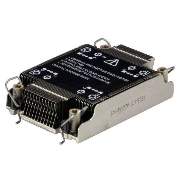 Supermicro SNK-P0077P koelsysteem voor computers Processor Koelplaat/radiatoren Zwart, Roestvrijstaal (SNK-P0077P)