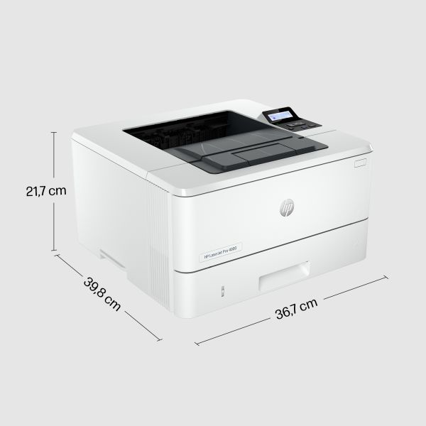 HP LaserJet Pro HP 4002dne printer, Zwart-wit, Printer voor Kleine en middelgrote ondernemingen, Print, HP+; Geschikt voor HP Instant Ink; printen vanaf telefoon of tablet; Dubbelzijdig afdrukken (2Z605E#B19) HP LaserJet Pro HP 4002dne printer, Zwart-wit, Printer voor Kleine en middelgrote ondernemingen, Print, HP+; Geschikt voor HP Instant Ink; printen vanaf telefoon of tablet; Dubbelzijdig afdrukken (2Z605E#B19)