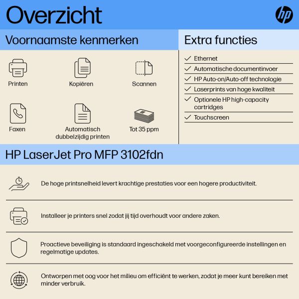 HP LaserJet Pro MFP 3102fdn printer (3G629F#B19) HP LaserJet Pro MFP 3102fdn printer (3G629F#B19)