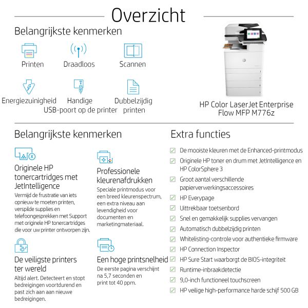 HP Color LaserJet Enterprise Flow MFP M776z (3WT91A#B19)