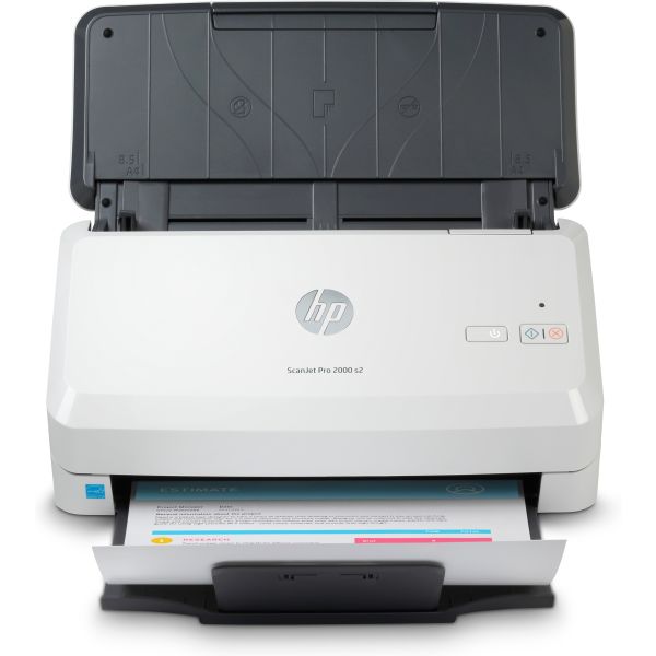 HP Scanjet Pro 2000 s2 Sheet-feed Scanner Paginascanner 600 x 600 DPI A4 Zwart, Wit (6FW06A#B19)