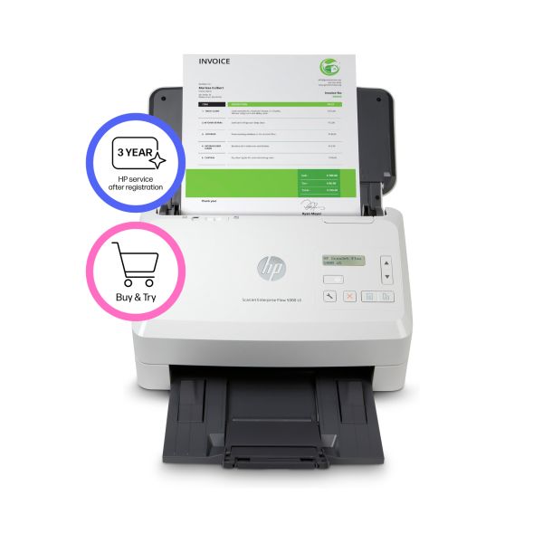 HP Scanjet Enterprise Flow 5000 s5 Paginascanner 600 x 600 DPI A4 Wit (6FW09A#B19)
