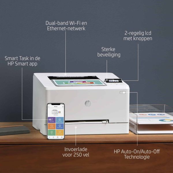 HP Color LaserJet Pro M255nw, Print, Optimale beveiliging; Dual-band Wi-Fi (7KW63A#B19) HP Color LaserJet Pro M255nw, Print, Optimale beveiliging; Dual-band Wi-Fi (7KW63A#B19)