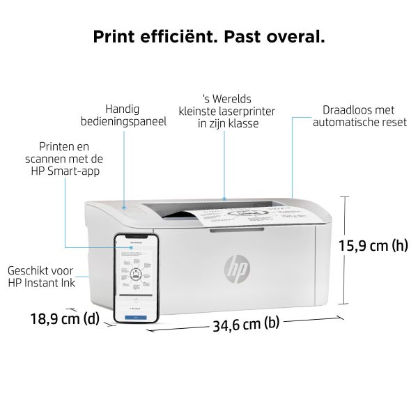 HP LaserJet M110w printer (7MD66F#B19)