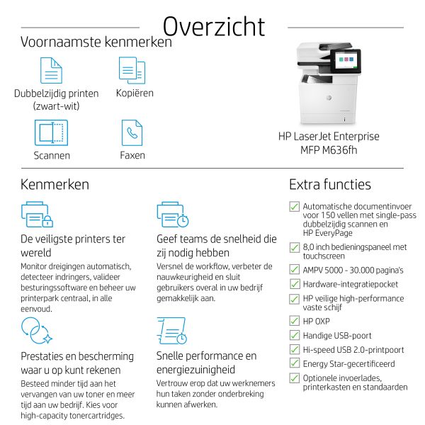 HP LaserJet Enterprise MFP M636fh (7PT00A#B19)
